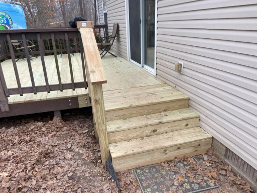 New deck steps